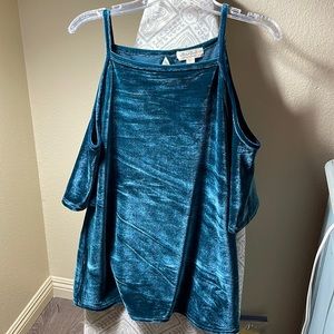 Womens cold shoulder blouse.